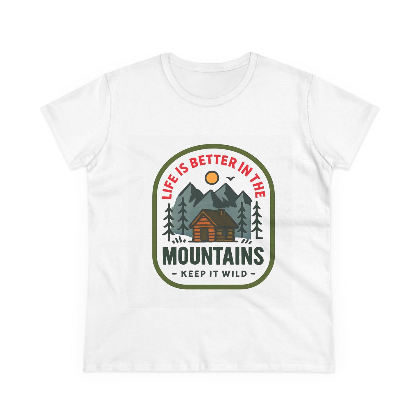 Mountain Cabin Camping Tee